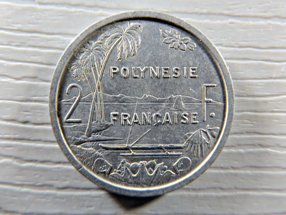 FRANCH POLYNESIA 1965 2 Franc