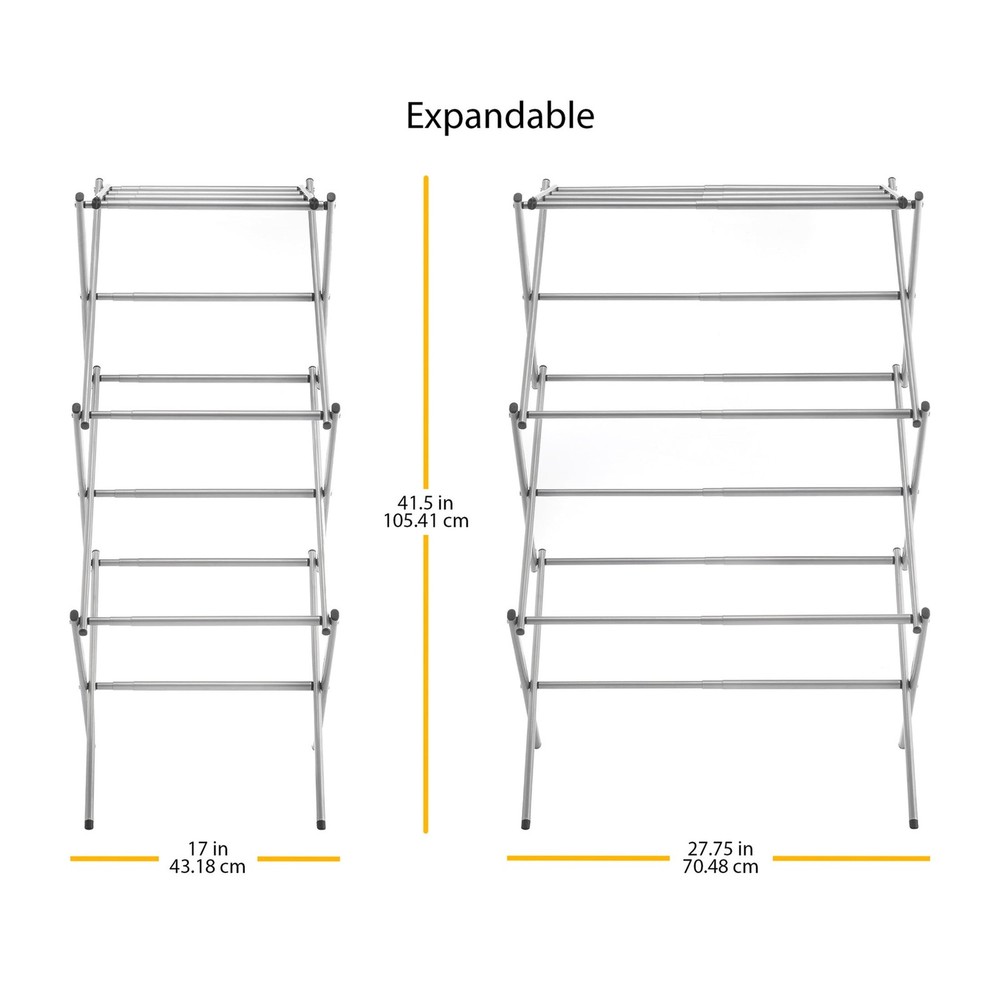 Expandable Drying Rack Silver