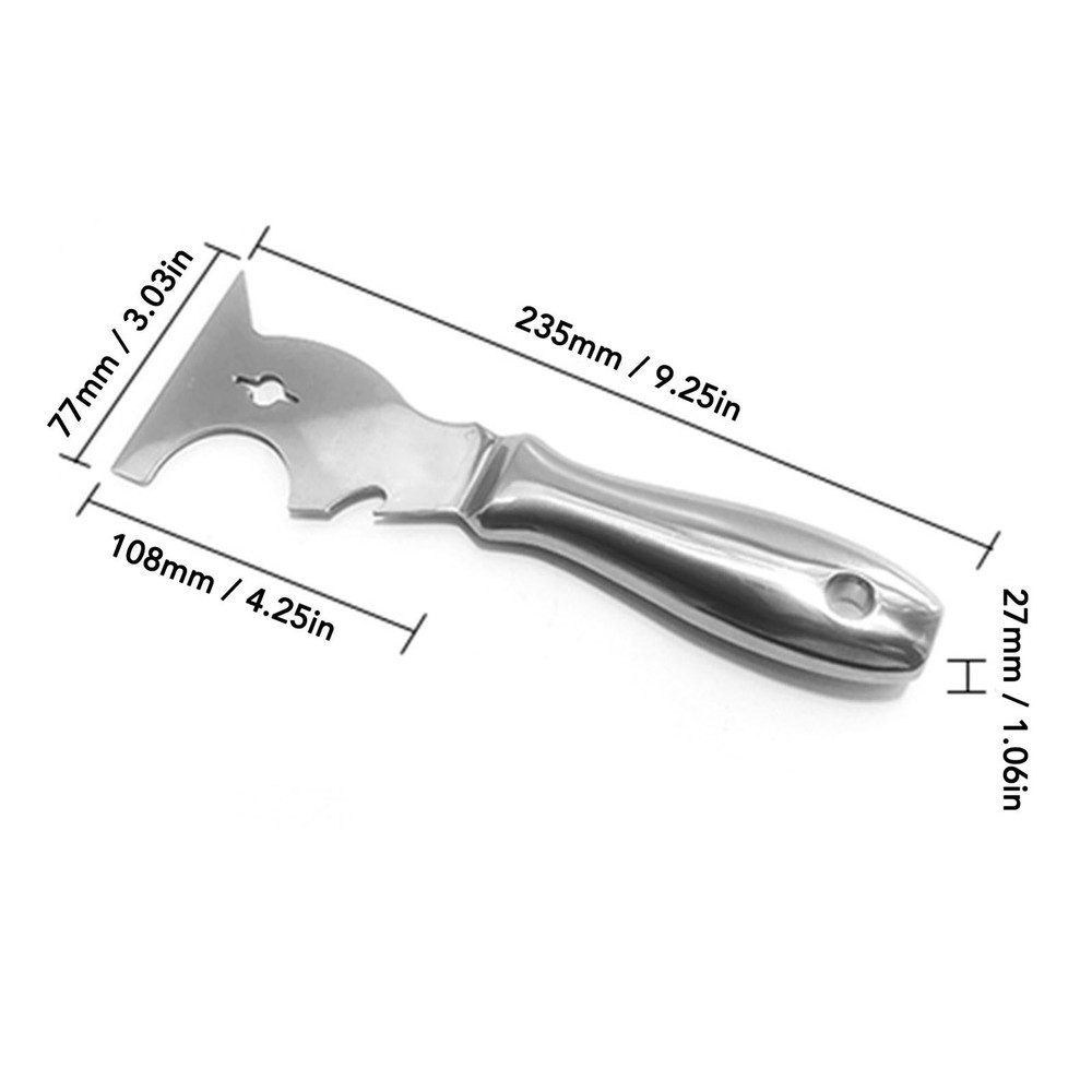 Multi Function Putty Cutter Stainless Steel Blade Paint Scraper For Painting