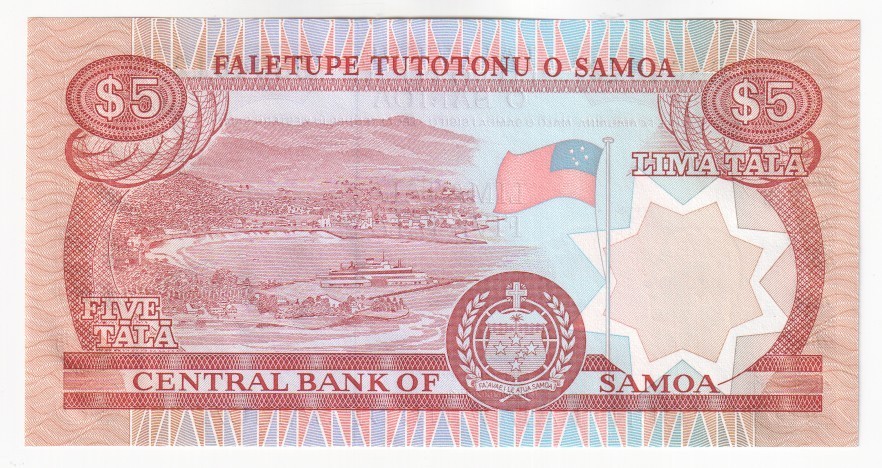 SAMOA 5 Tala Banknote (1985) P.26 - UNC