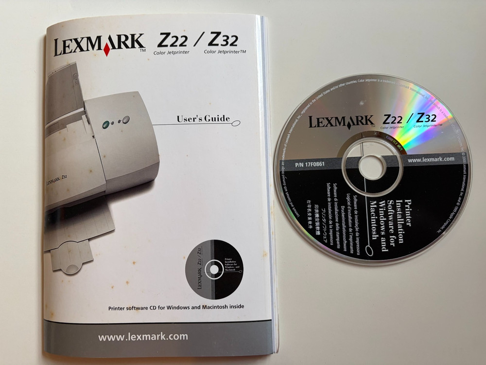 Lexmark Z22, Z32 Driver Software & User Guide for Windows & Mac