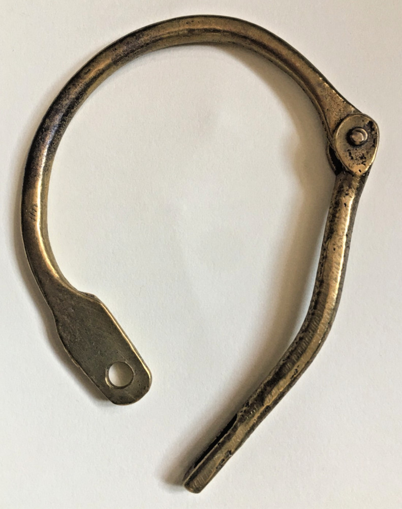 Original WW1 WW2 Solid Brass Kit Bag Lock (a)