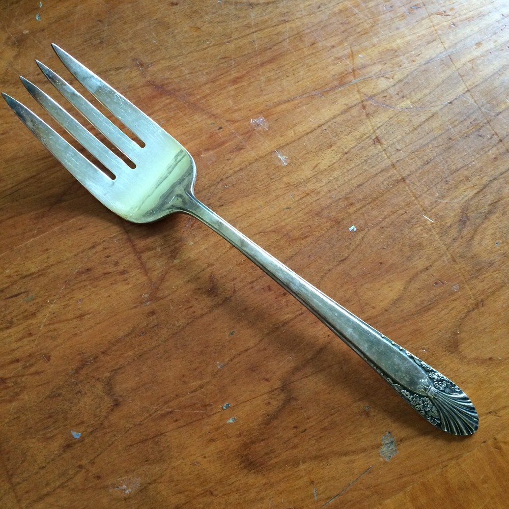 Crown Silverplate RADIANCE Serving Fork!  FREE SHIPPING