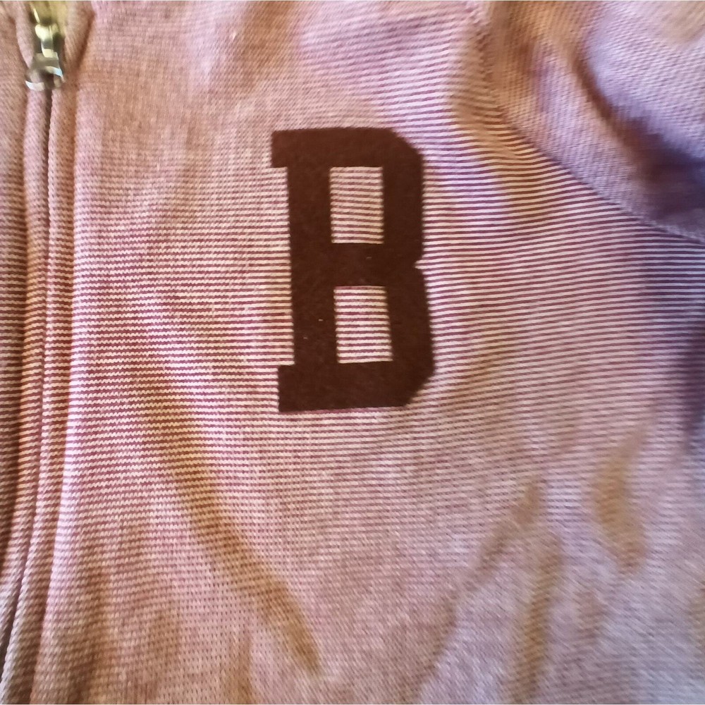 New Brown University Striped Bomber Jacket