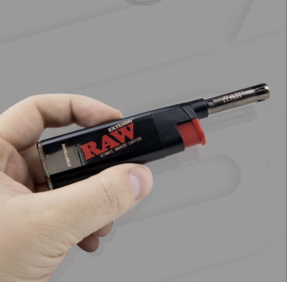ELEMENTS Organic Rice KING Size Cone + Raw Torch Phoenix Extendo Lighter