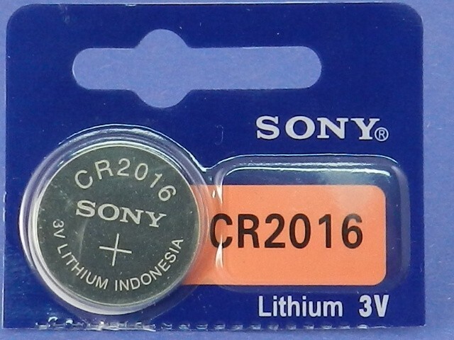 SONY  CR2016  LITHIUM 3V  BATTERY 1Pc