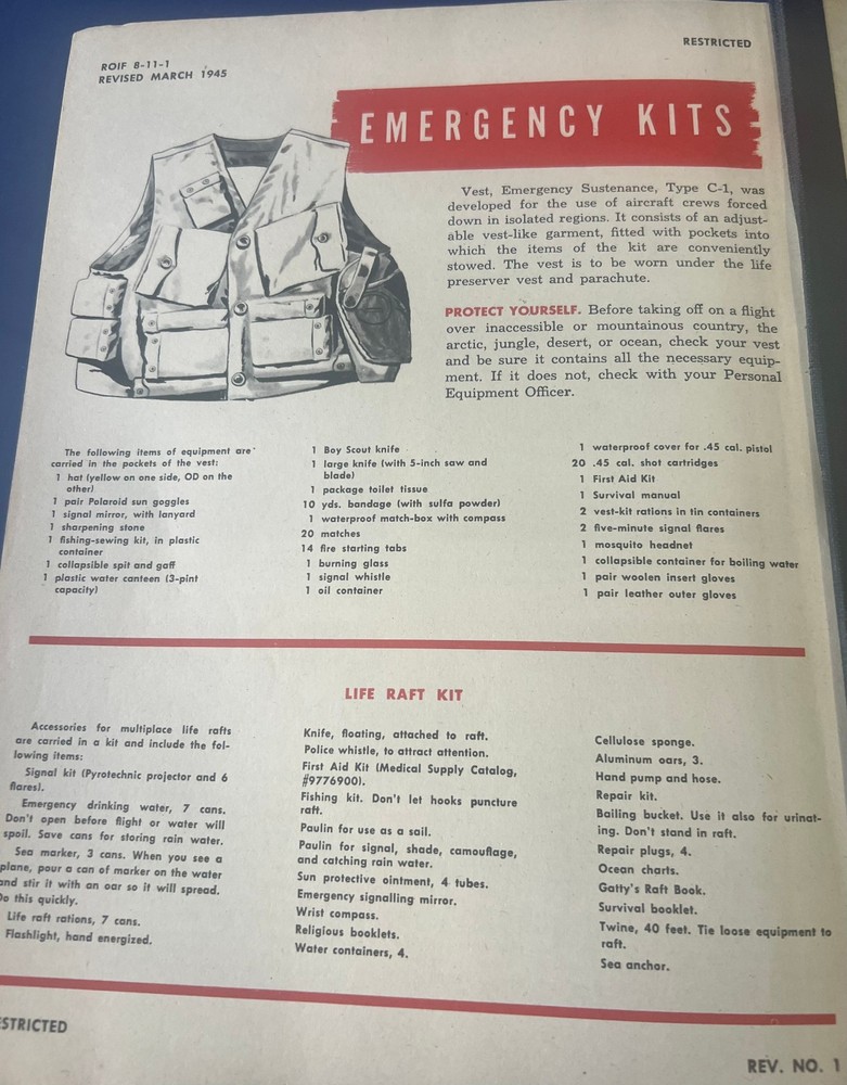 USAAF RADIO OPERATOR’S INFORMATION FILE – 1944 ORIGINAL EDITION