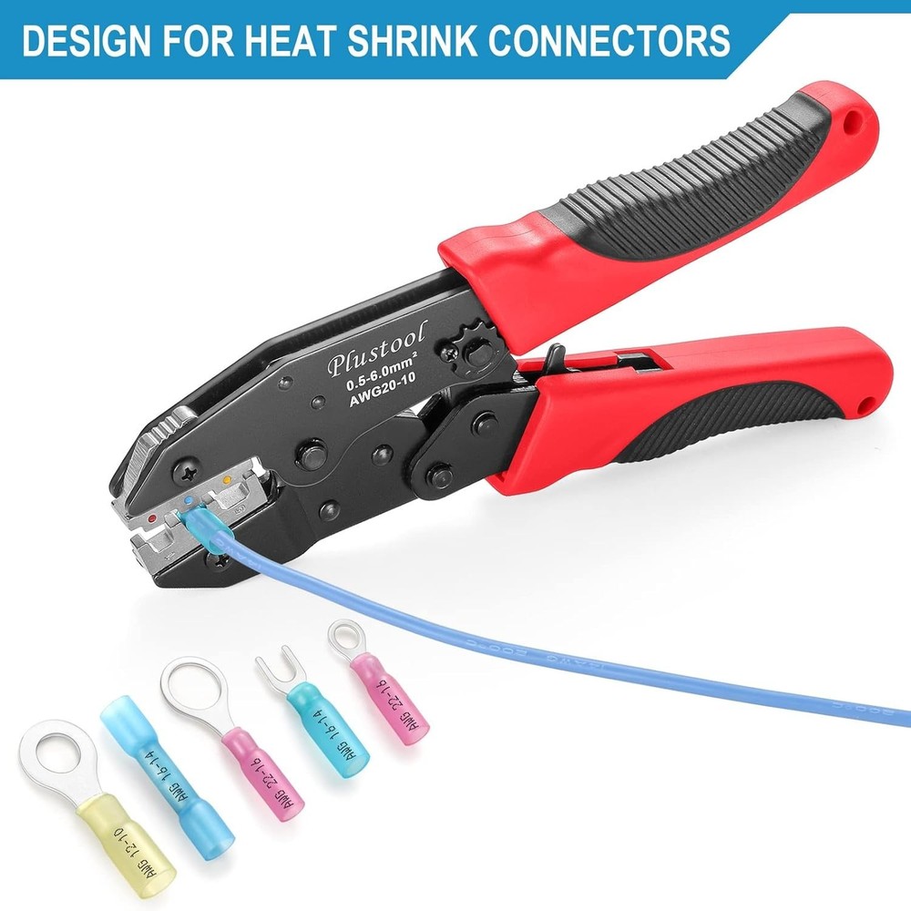 Ergonomic Crimping Pliers for Electrical Connections - Adjustable Force Feature
