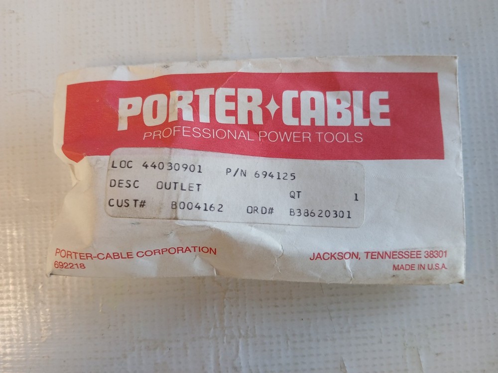 Porter-Cable 694125 Outlet