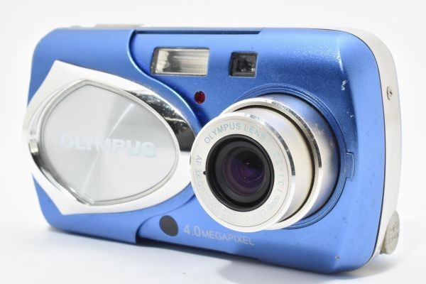 OLYMPUS μ-30 DIGITAL Blue Compact Digital Camera Tested Working Japan