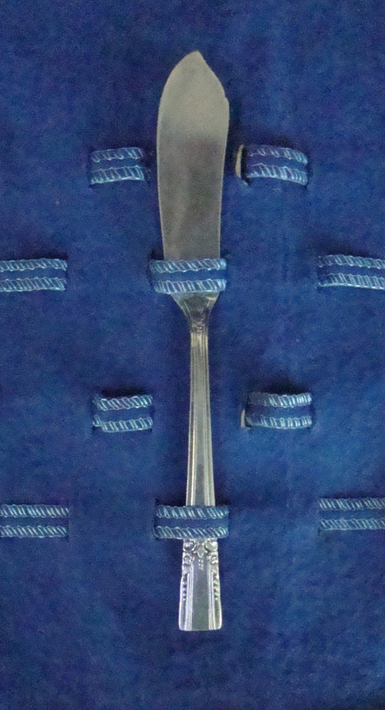 WM A Rogers Oneida Artistic Silverplate 16 Piece Dinner Knives Forks with Case