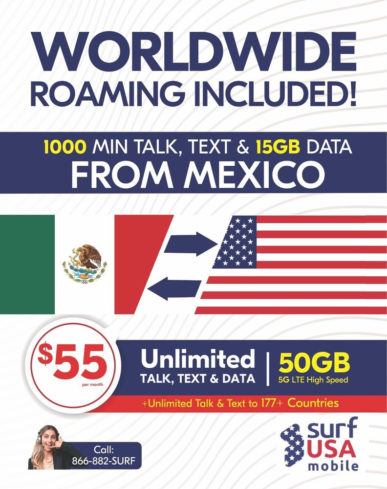 US SIMS with international calling and Roaming Esim