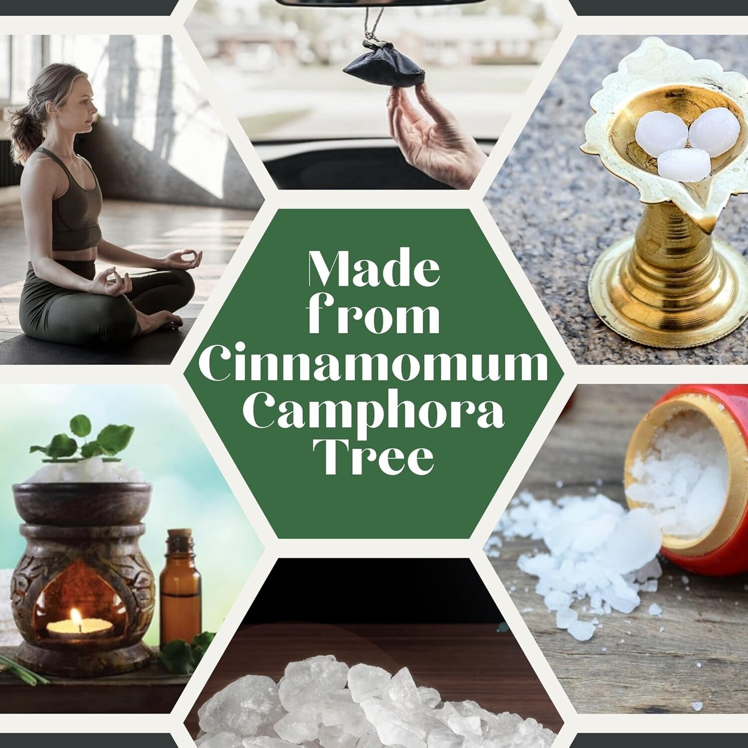 SOUL STICKS Natural Camphor Blocks Pure Camphor Tablets for Aromatherapy & Puja