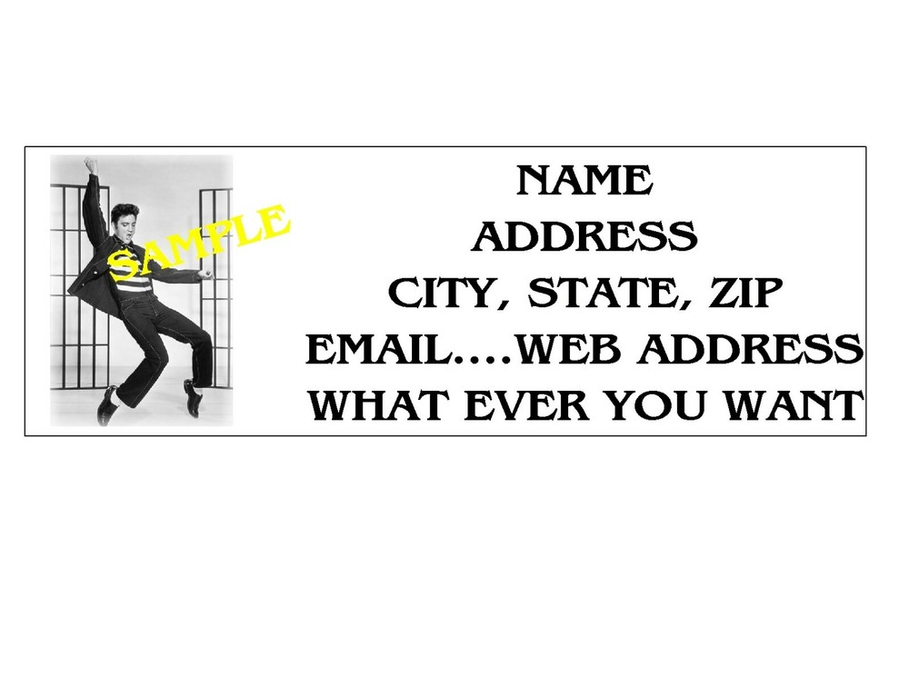 ELVIS PRESLEY  ADDRESS LABELS COOL!!! #5