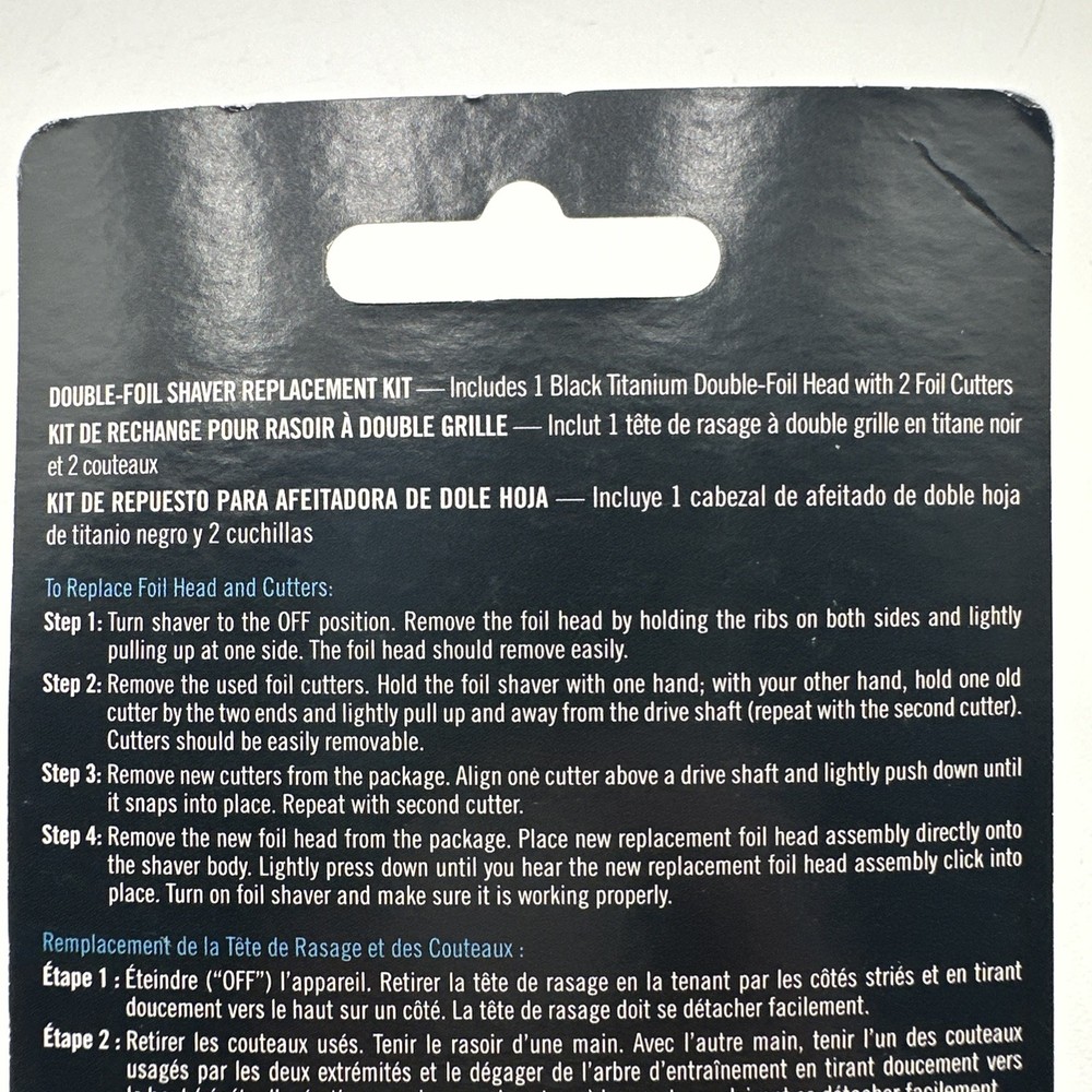 BaBylissPRO FXONE Black Replacement Double Shaver Foil & Cutters | FX79RF2MB