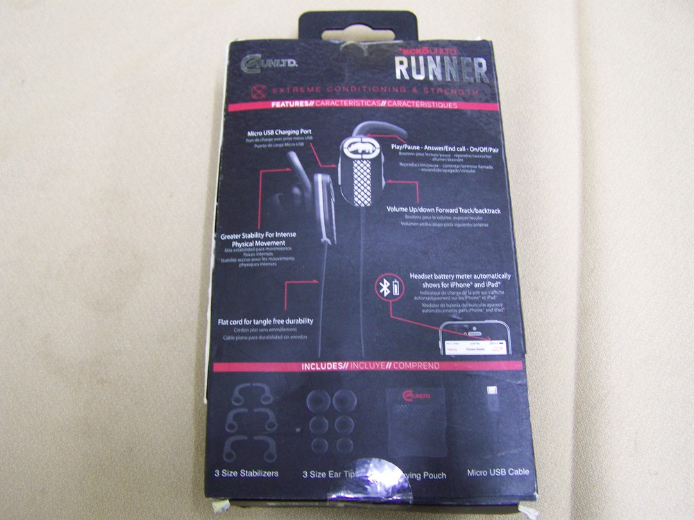 ECKOUNLTD EARBUDS Runner Bluetooth Earphones BLACK