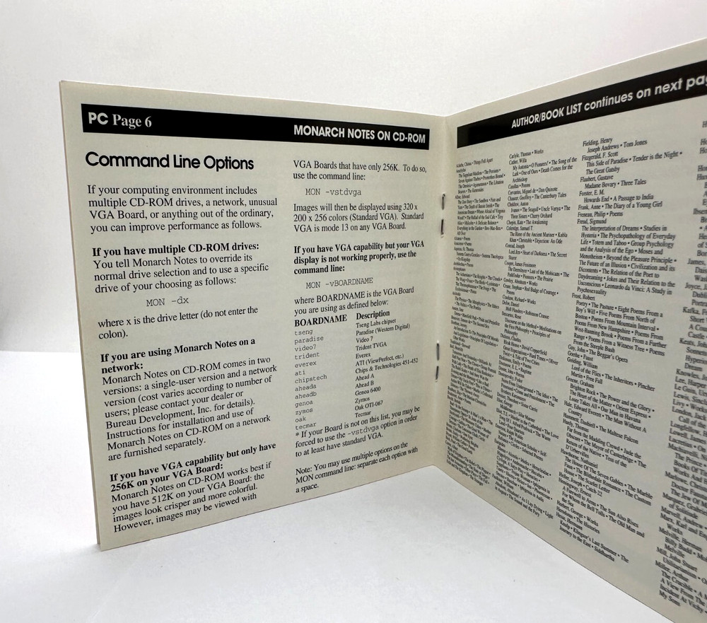 Monarch Notes on CD-Rom PC & MAC Computer Software Program - 1991
