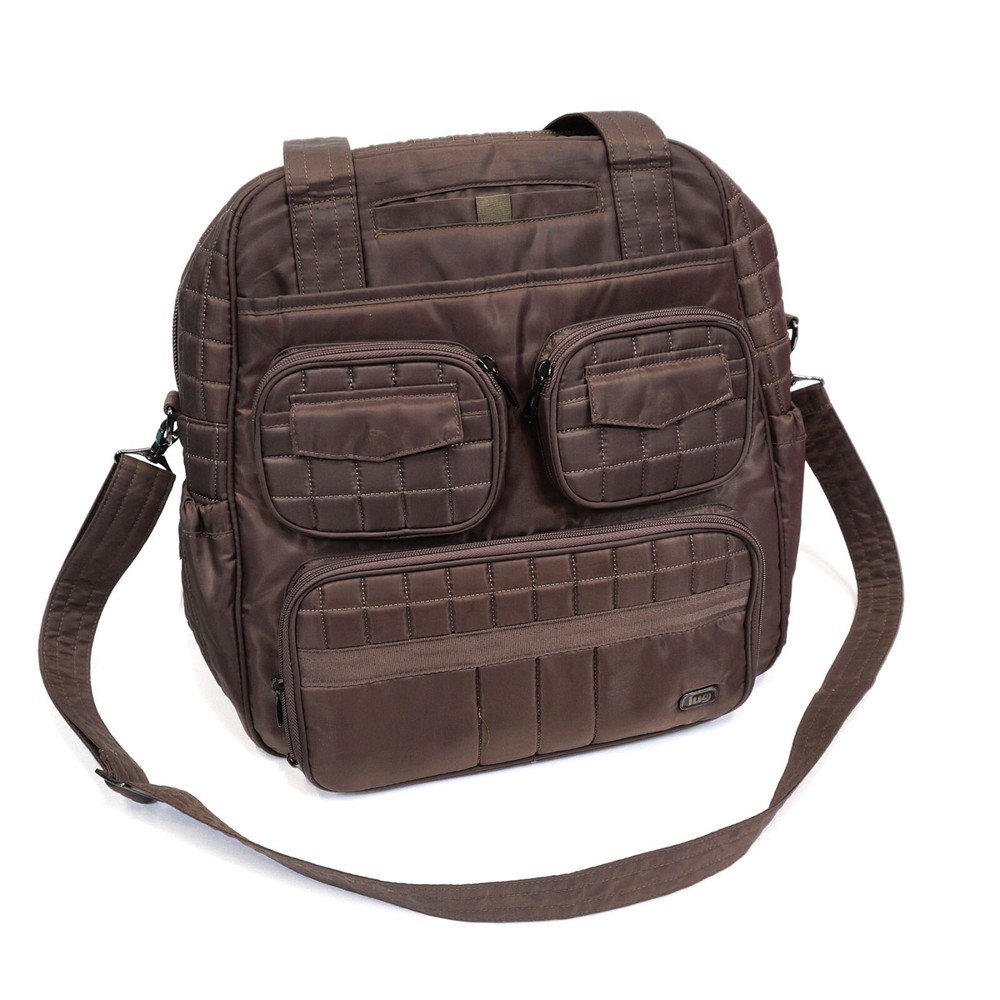 ❤️ Lug Puddle Jumper Original Walnut Brown Weekender + Pouch