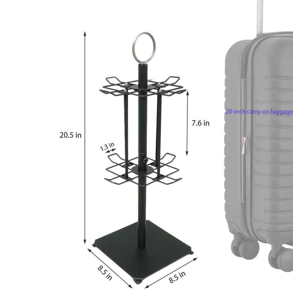 Countertop Spinner Rack 360 Rotating Hook Display Stand for Retail Items
