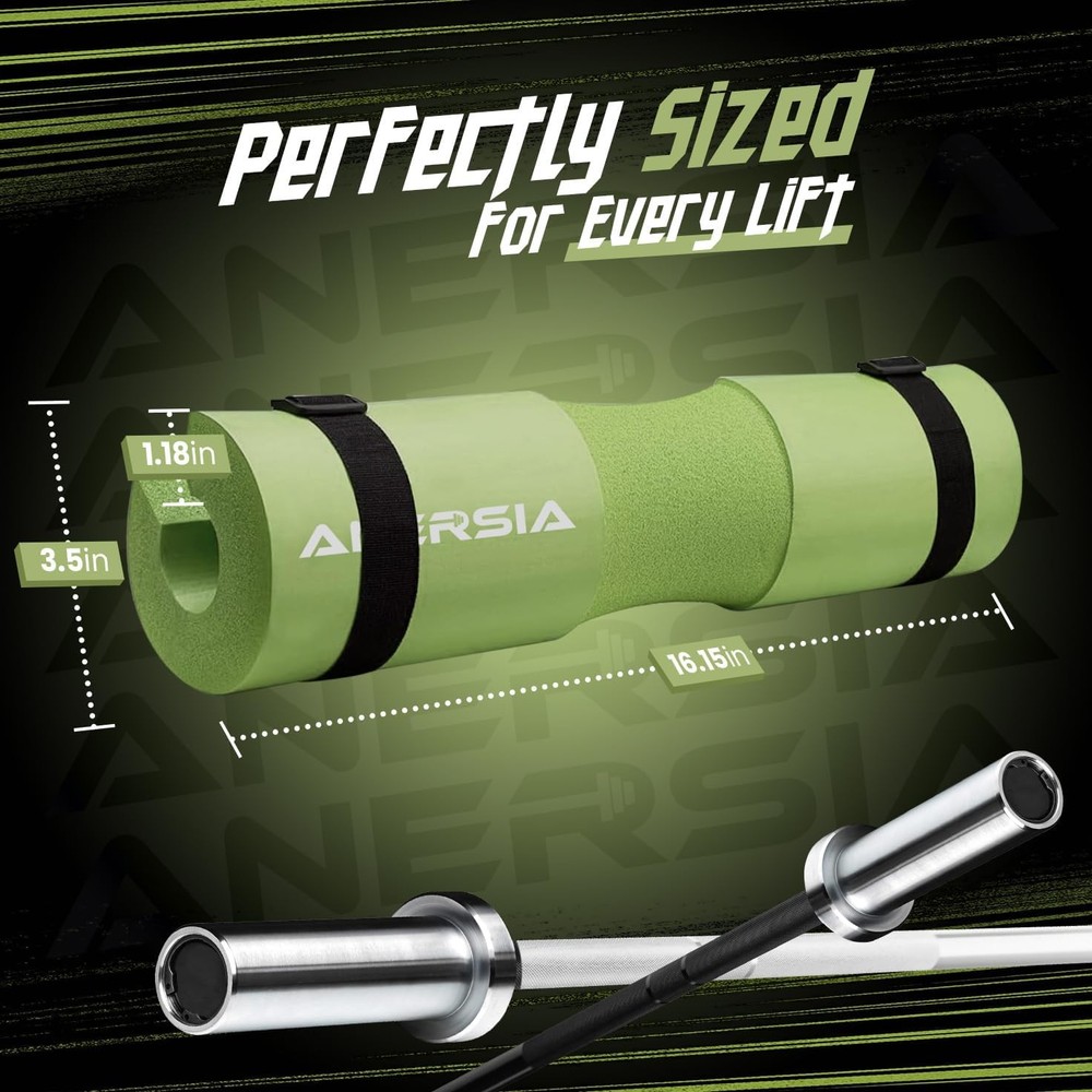 Barbell Pad for Squats & Hip Thrusts – 1.2” Extra-Thick High-Density Foam ?