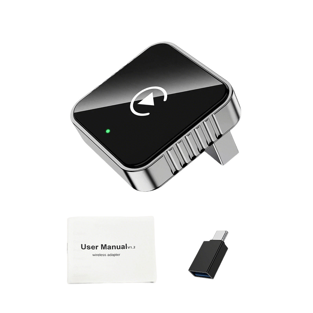 2-in-1 Wireless Carplay Android Auto Adapter Plug&play USB For Iphone Android Ks