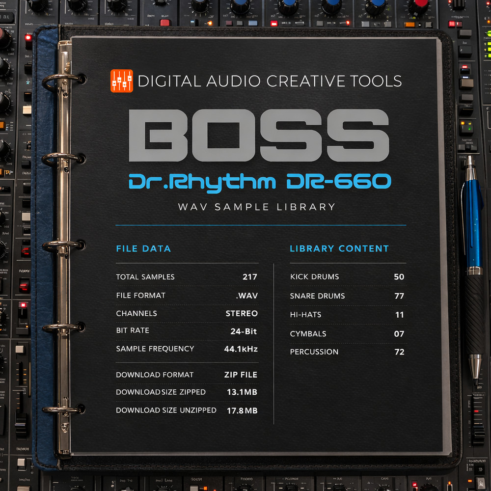 Boss DR-660 Drum Machine Sample Library