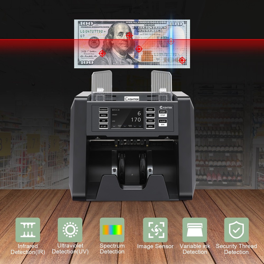 N30 Money Counter Machine Mixed Denomination Bill Value Counting Note Counter