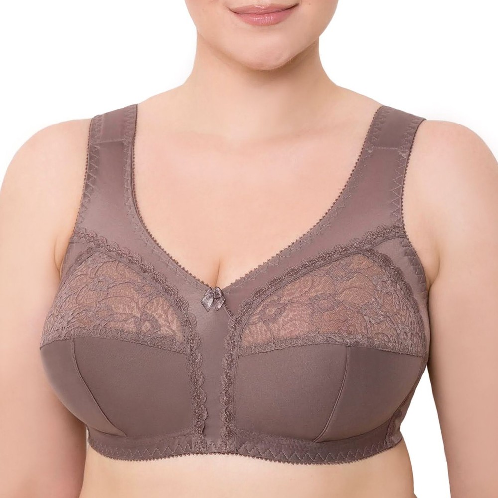 WIRELESS PLUS SIZE BRA MINIMIZER WIDE STRAPS UNLINED FULL COVERAGE 36-52CDEFGHI
