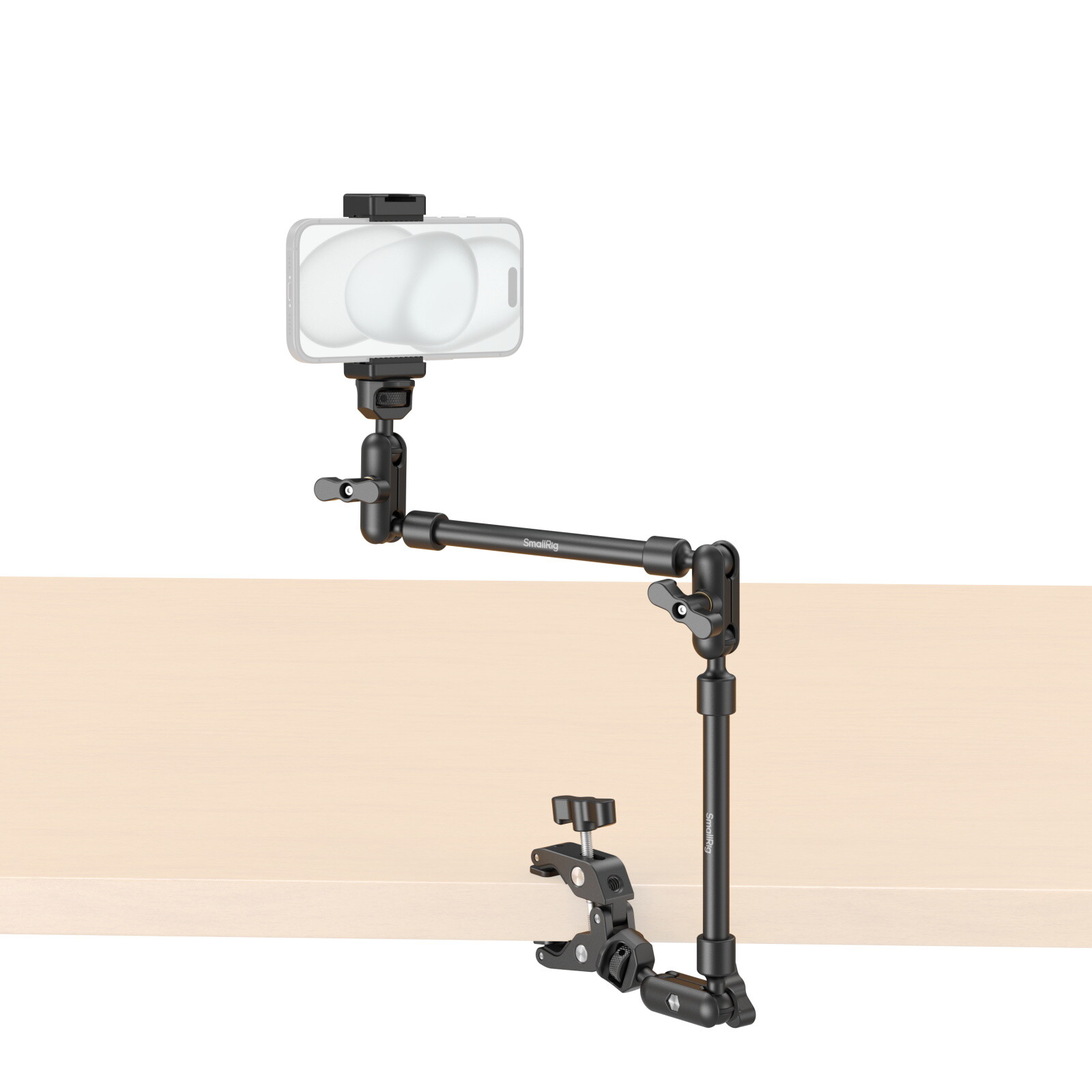 SmallRig 22" Magic Arm w Clamp, Overhead Phone Mount, Flexible Desk Camera Mount