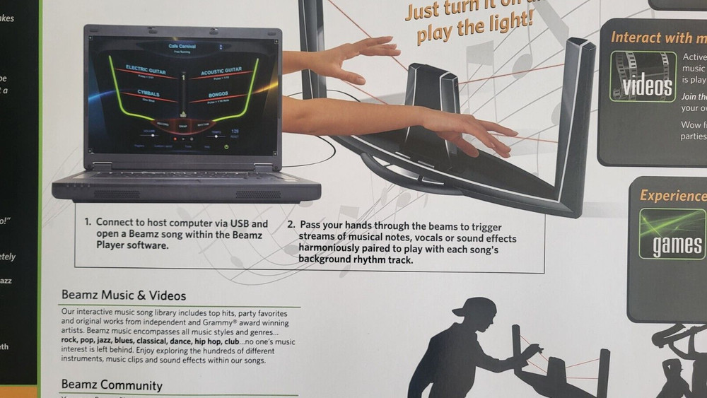 Beamz Interactive Player Model C1, PRO Interactive Music System.