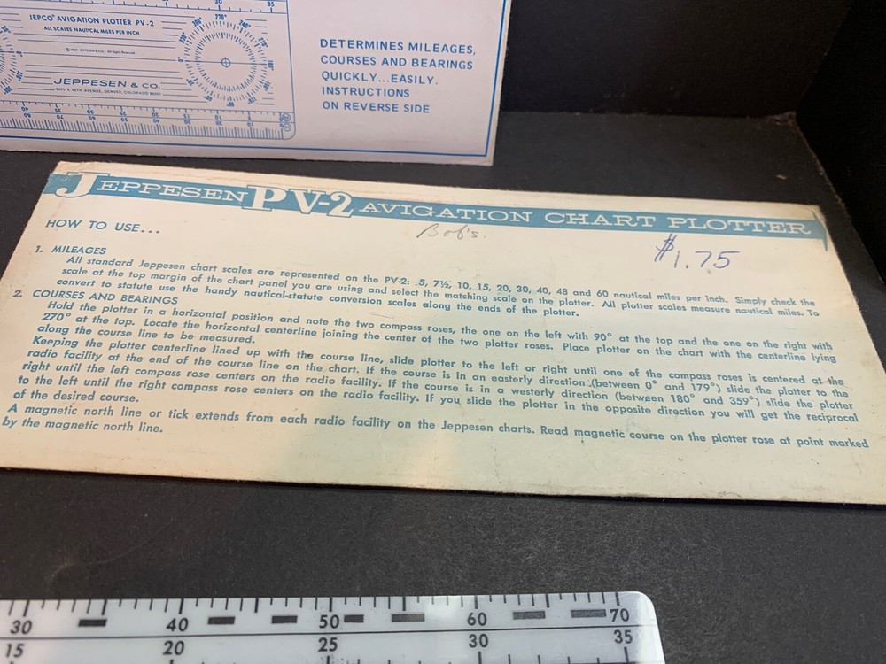 Jeppesen PV-2 Avigation Chart Plotter, Original Packaging