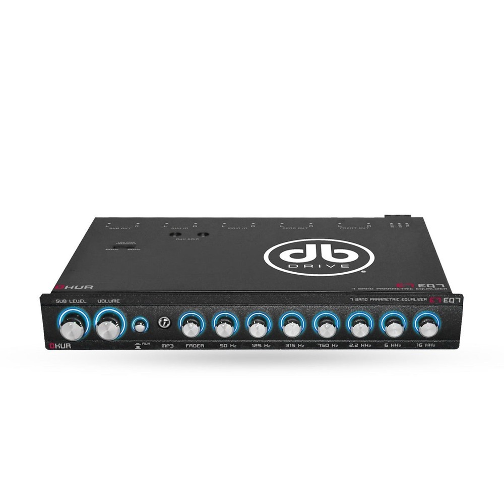 DB DRIVE OKUR E6 EQ7 7 Band Parametric Equalizer Car Stereo EQ Line Driver E7