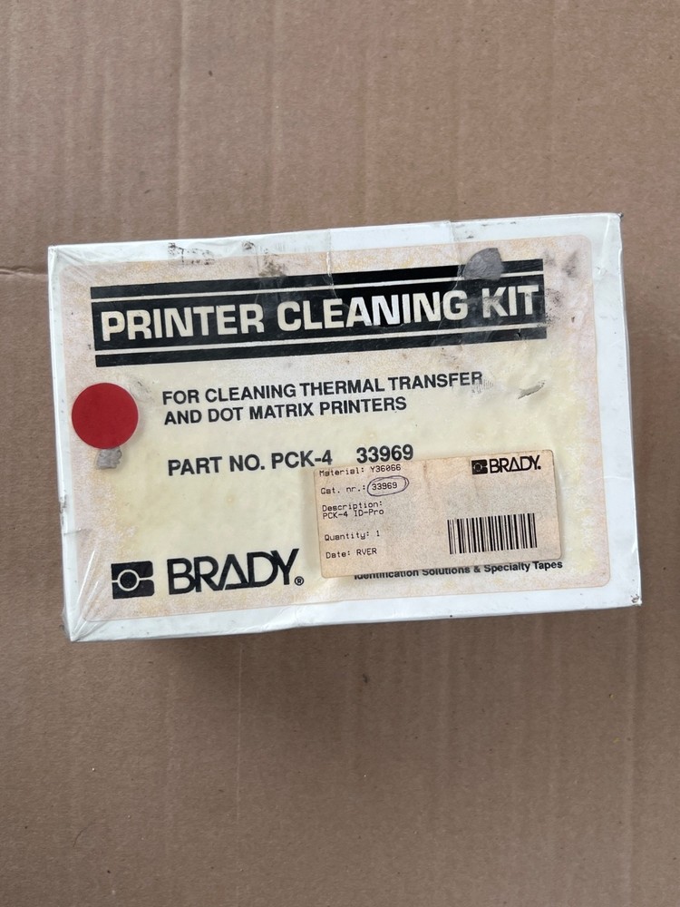 Brady PCK-4 Thermal Transfer Printer Cleaning Kit 33969