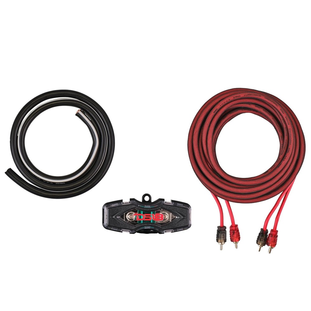 DS18 AKIT4.RD 4-GA Amplifier Installation Kit