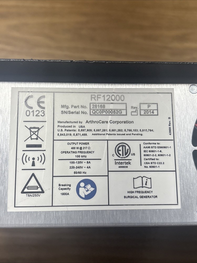 Arhtrocare 28168 Quantum 2 ESU RF12000