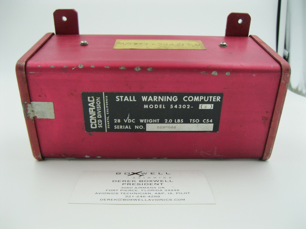 Conrac Stall Warning Computer 54302-5