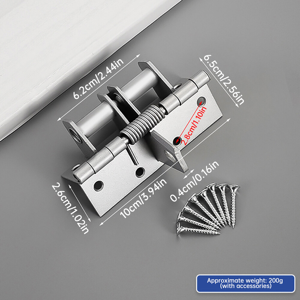Self-Closing Door Hinge Spring Positioning Hinge Door Closer Automatic Closing
