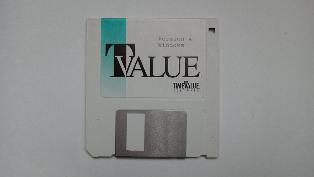 TimeValue TValue Version 4 Floppy Disk