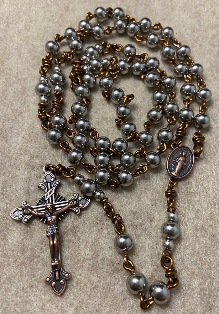 Stainless Steel Beads Rosary- Unbreakable Catholic Rosary- Handmade