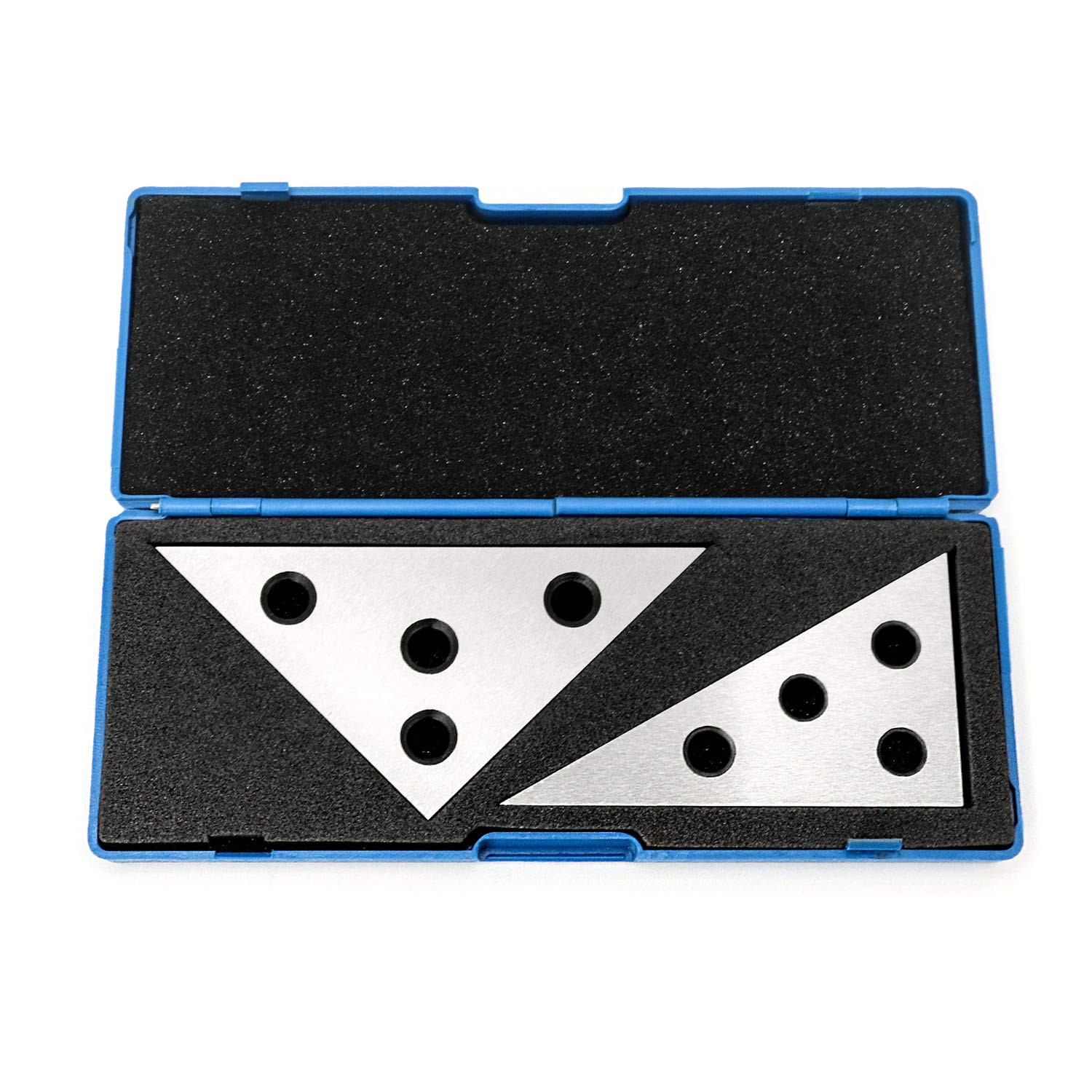 Solid Angle Plate Set, 2 Pcs Triangle Angle Block, 30-60-90 Degree&45-45-90 Degr
