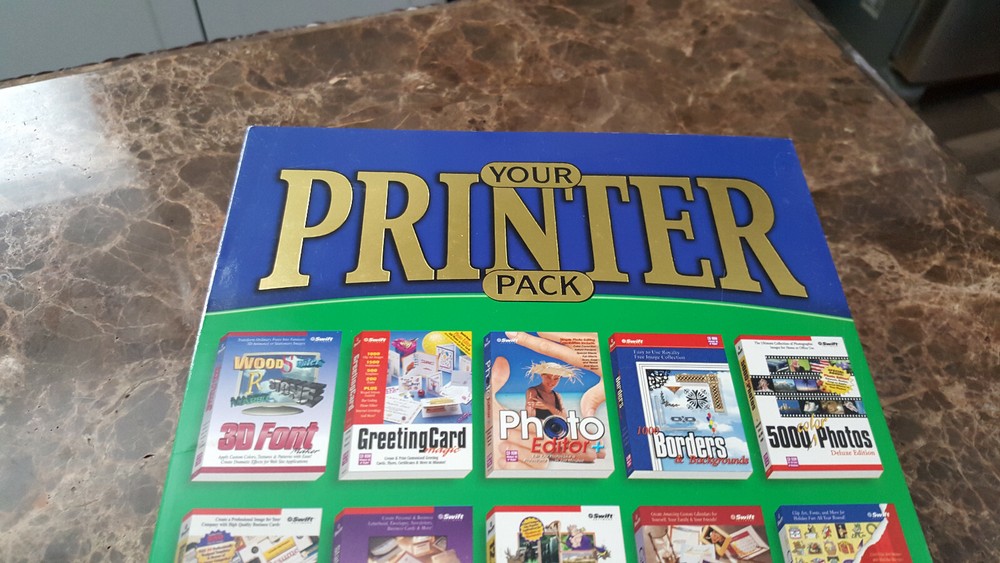 Vintage 2001 YOUR PRINTER PACK - 10 COSMI PC CD-ROM SOFTWARE, Free shipping.