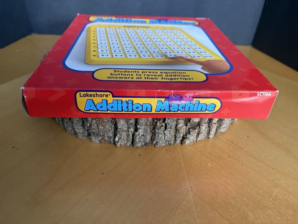Lakeshore Addition Machine Math Practice Homeschool Early Learning Pop Up Button
