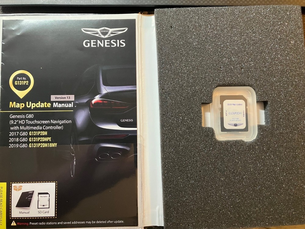 2017 Genesis G80 Navigation Map Update