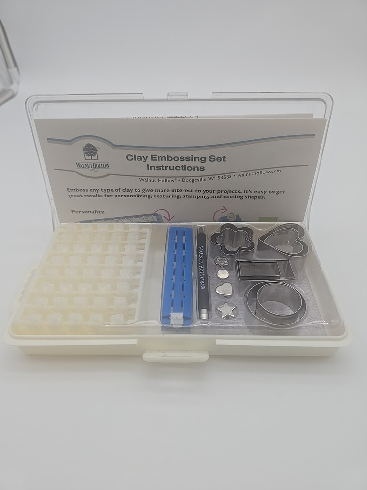 Walnut Hollow Clay Embossing Set -