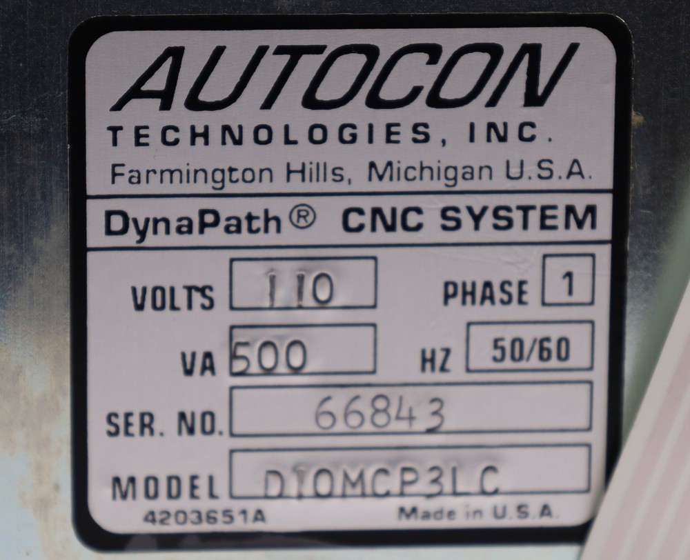 Autocon DynaPath Delta CNC Operator Interface Panel DIOMCP3LC
