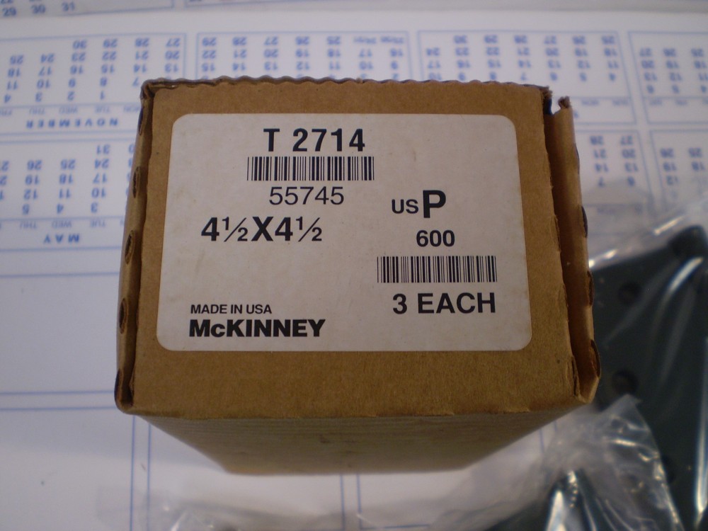 Mc Kinney Security Hinges 4 1/2" x 4 1/2"