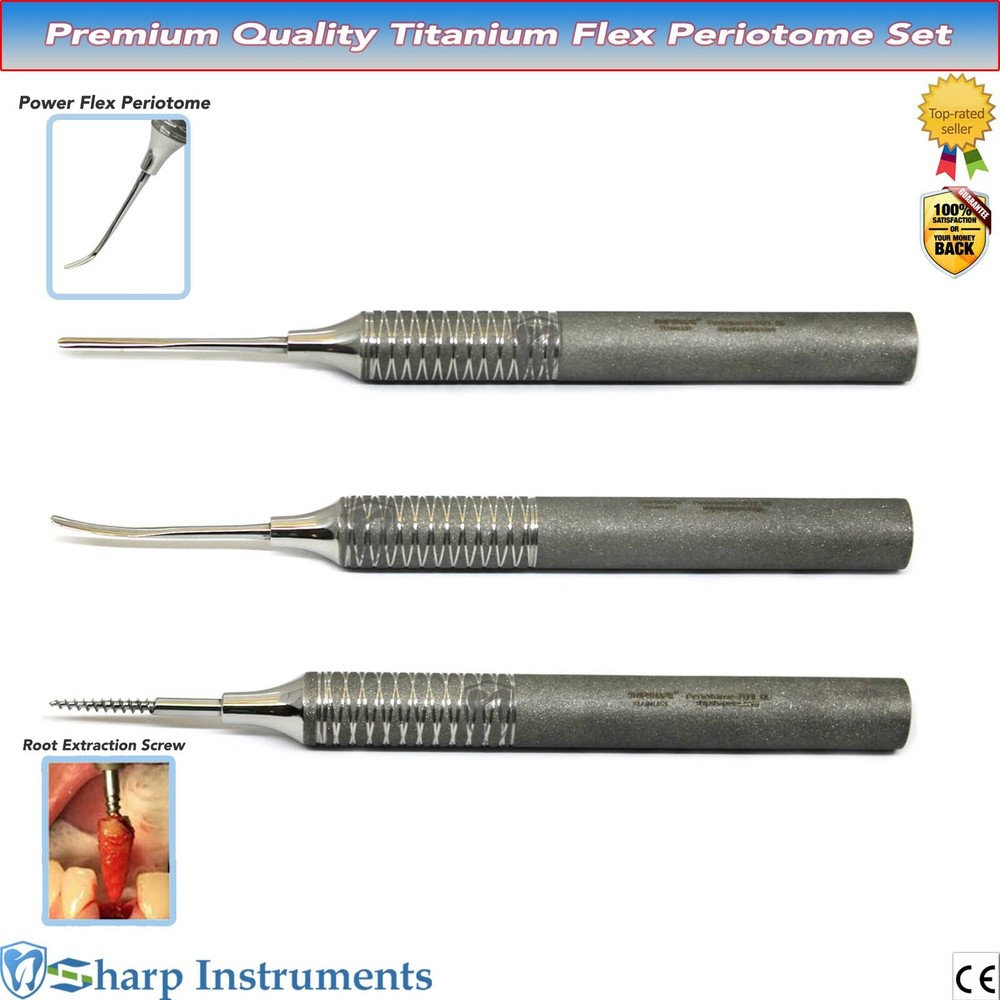 Power Flex Periotomes, Atraumatic Ligament Sharp Periotome Dental Extraction Kit