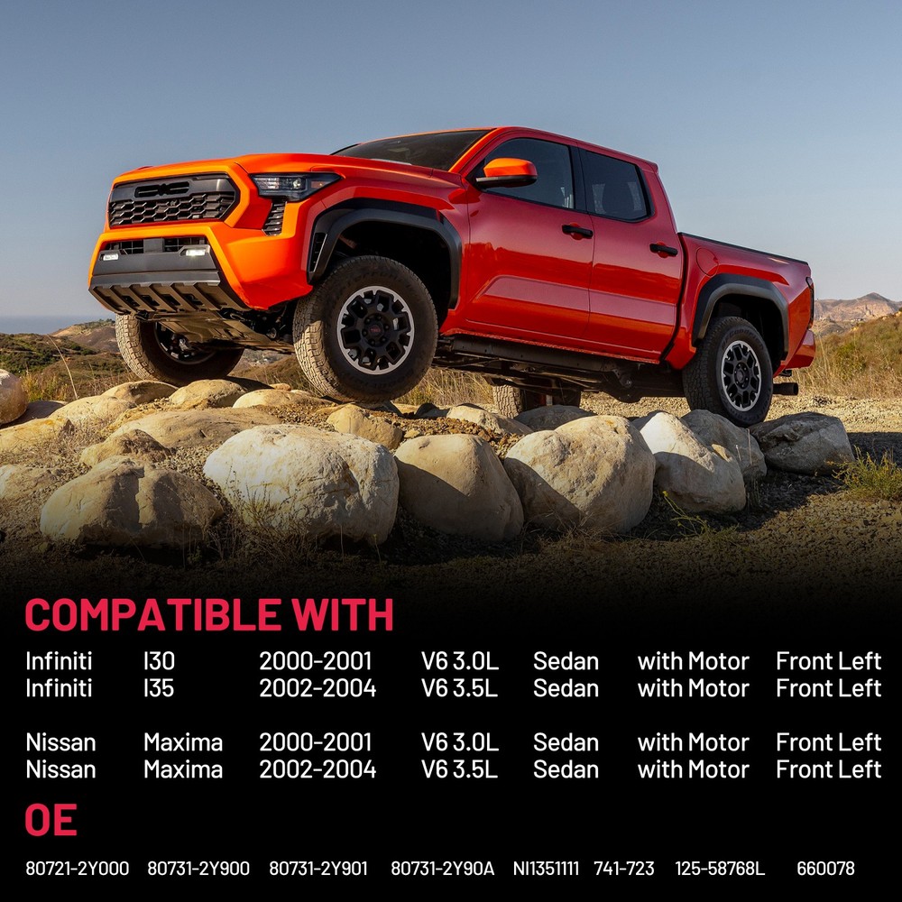 For Nissan Maxima 2000-2003 Front Left Power Window Regulator and Motor Assembly