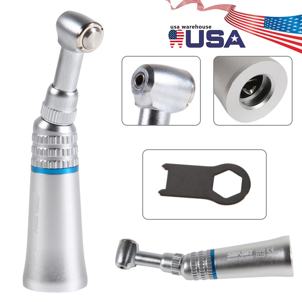 10 Dental Contra Angle Low push button Handpiece Dentist Fit E TYPE Motor AAA