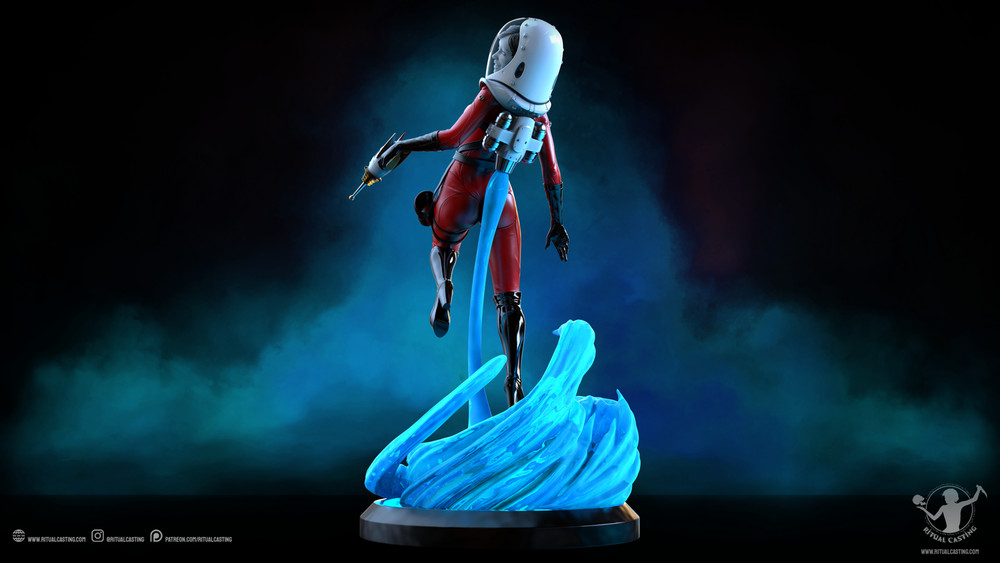 Suzie Ritual Casting Statue 3D Print Unpainted Unassembled